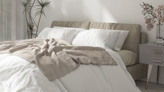 Image may contain Cushion Home Decor Blanket Bed Furniture Pillow and Linen