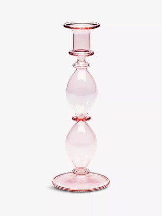 Image may contain Glass Candle Smoke Pipe and Candlestick